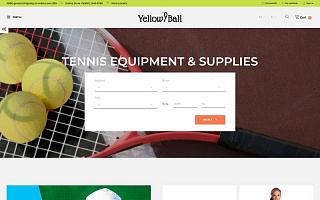 PrestaShop шаблон №70123 на тему теннис