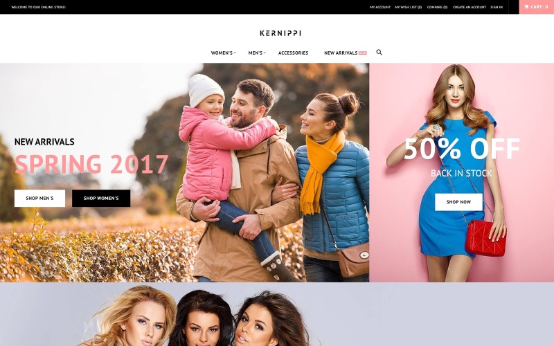 Адаптивный Magento тема №63586 на тему магазин одежды