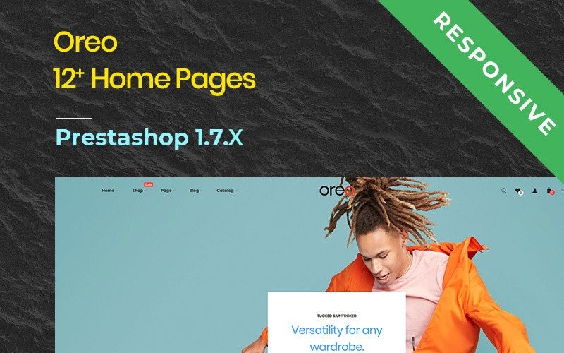 PrestaShop шаблон №74093 на тему модный магазин