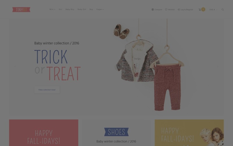 Адаптивный WooCommerce шаблон №64099 на тему детские товары