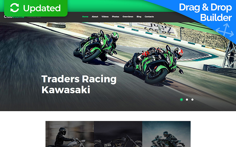 MotoCMS 3 шаблон №59546 на тему мотоспорт
