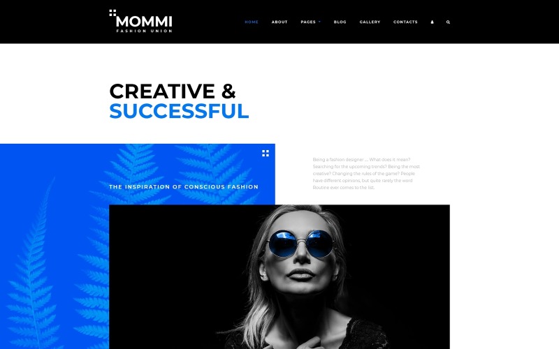 Адаптивный Joomla шаблон №73428 на тему мода