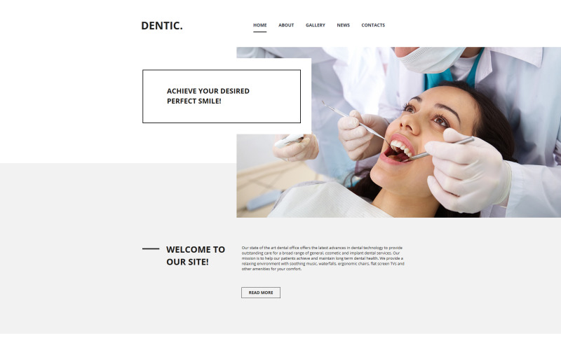 MotoCMS HTML шаблон №63448 на тему стоматология