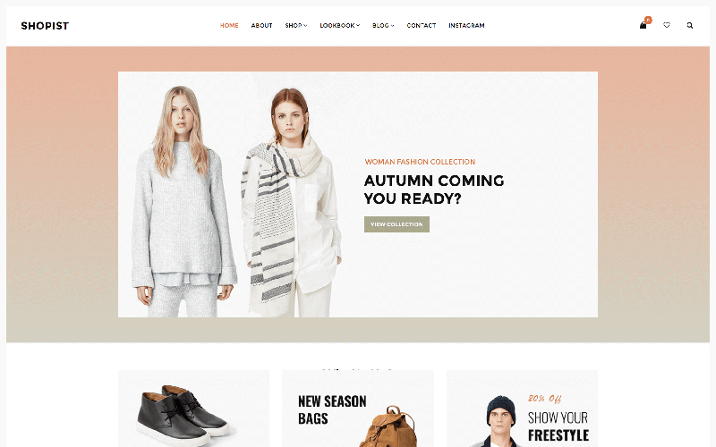 Адаптивный WooCommerce шаблон №64051 на тему мода