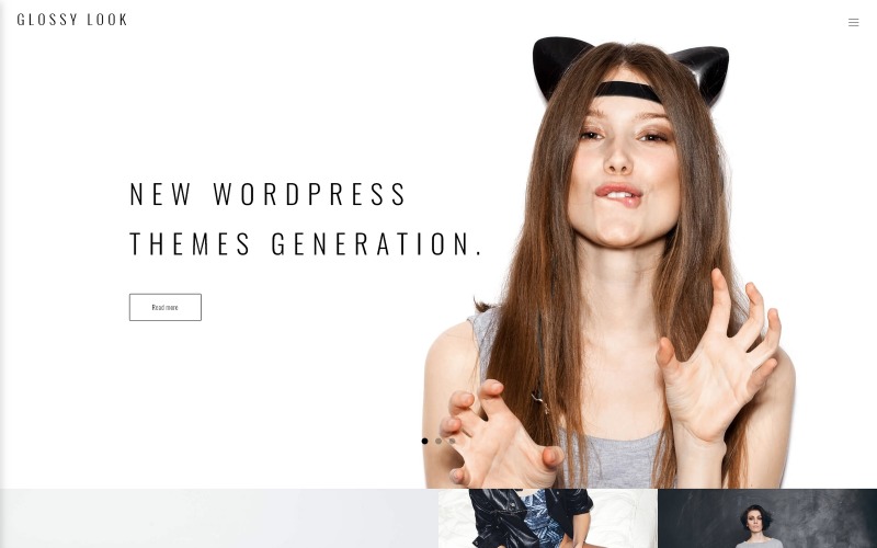 Адаптивный WordPress шаблон №61147 на тему блог о моде