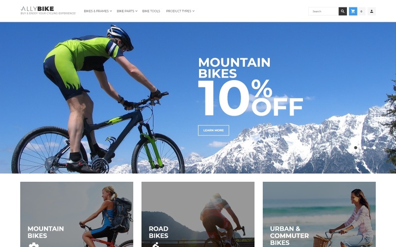 Адаптивный Magento тема №63977 на тему bmx