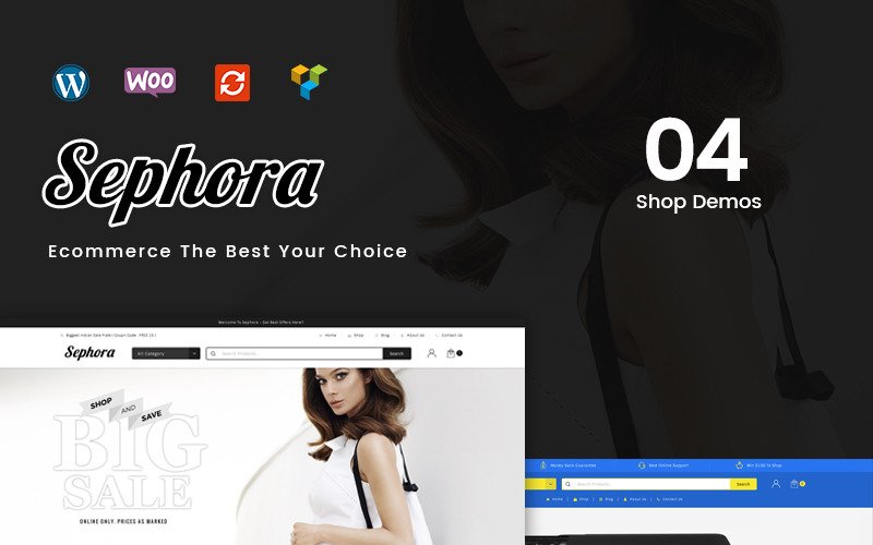 Адаптивный WooCommerce шаблон №68666 на тему мода