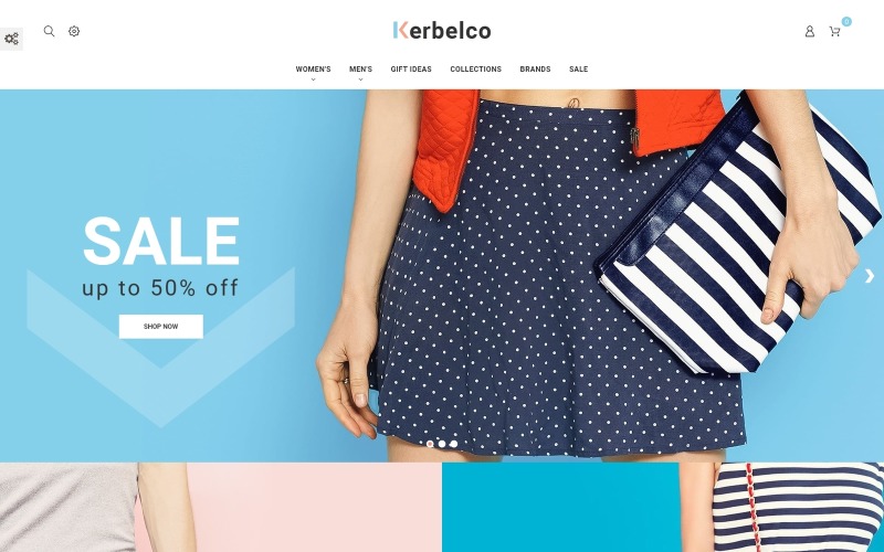 Адаптивный PrestaShop шаблон №63627 на тему магазин сумок