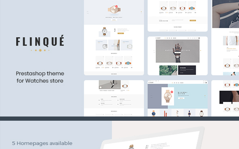 PrestaShop шаблон №74148 на тему часы