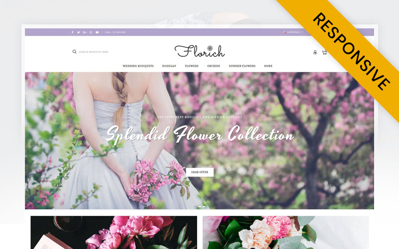 Адаптивный OpenCart шаблон №71742 на тему фермы