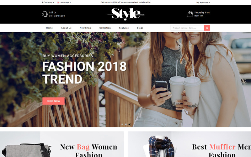 Адаптивный OpenCart шаблон №69448 на тему электроника