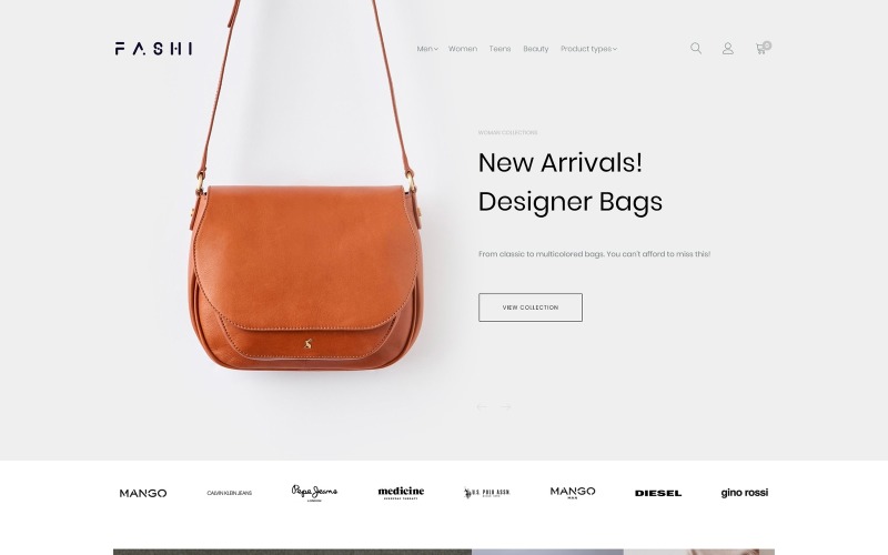 Magento тема №69252 на тему магазин одежды
