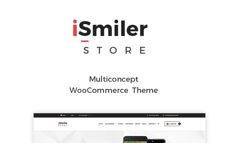 Адаптивный WooCommerce шаблон №65127 на тему магазин мобильной связи