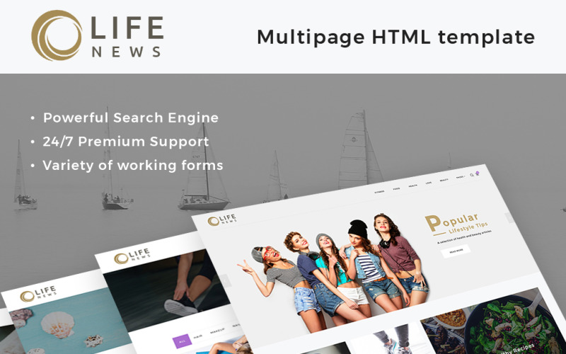 Адаптивный HTML шаблон №64626 на тему мода и красота