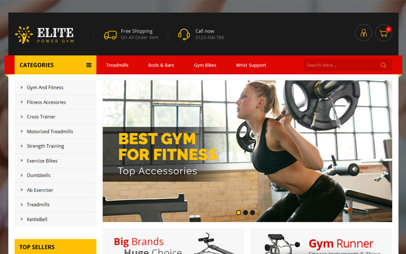 PrestaShop шаблон №72095 на тему электроника