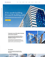 Адаптивный HTML шаблон №61352 на тему строительные компании