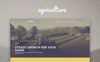 Адаптивный WordPress шаблон №53592 на тему сельское хозяйство