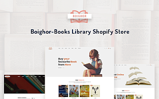 Адаптивный Shopify шаблон №71430 на тему обзор книг