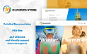 Адаптивный PrestaShop шаблон №67264 на тему спортивный магазин