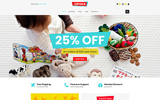 MotoCMS интернет-магазин №76633 на тему детские товары