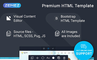 Адаптивный HTML шаблон №77086 на тему средняя школа