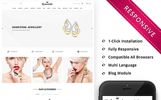 Адаптивный OpenCart шаблон №76672 на тему магазин косметики