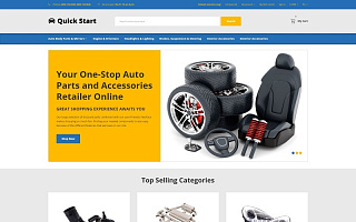 Адаптивный OpenCart шаблон №76289 на тему автозапчасти